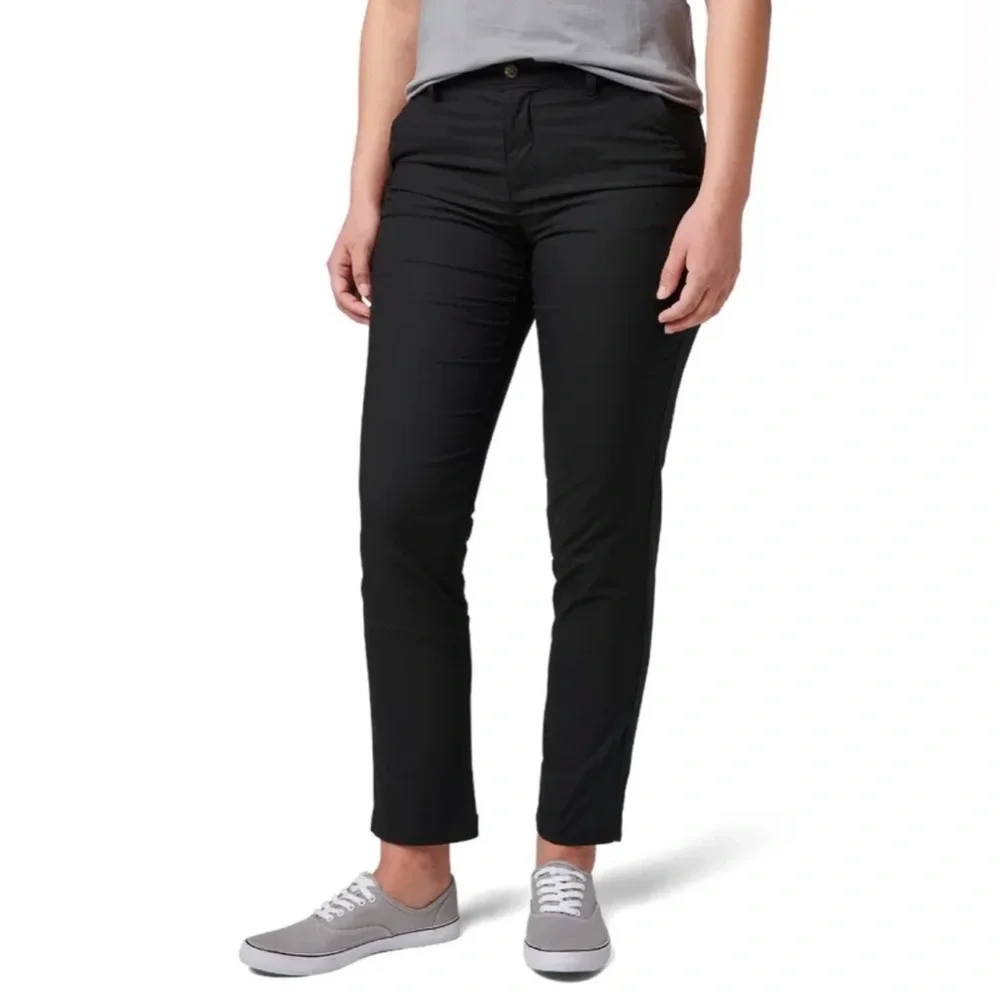 NWT 5.11 Tactical Women's Alexa Stretch Black Chino Pants Size 12 - Picture 1 of 8